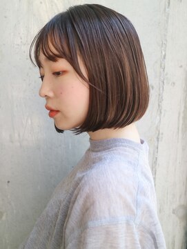 ダヴィン 中目黒(DaVin) 【DaVin中目黒】艶のある丸みボブ モカブラウン