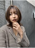 シルキーベージュ×グレージュカラー【髪質改善/縮毛矯正】