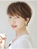 大人マッシュショート／丸みショート／イメチェン／30代40代50代
