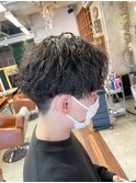 波巻きパーママッシュツイストスパイラルヘア【岩本大樹】