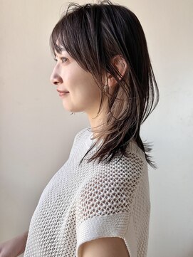 ガーデン オオタカノモリ(garden otakanomori) インナーグレージュ×小顔前髪×くびれレイヤー×艶髪ミディm