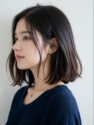 2024年春】ミディアム 前髪なしの髪型・ヘアアレンジ｜人気順｜ホットペッパービューティー ヘアスタイル・ヘアカタログ