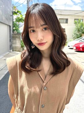 ミラリー トウキョウ(Mirareee Tokyo) 20代30代40代◎前髪パーマグレーベージュレイヤーロング黒髪