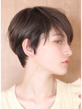 インセプション 銀座(INCEPTION) 小顔美髪イメチェンピンクブラウン切りっぱなしボブショート