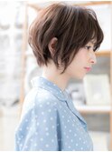 フレンチガーリーくせ毛風小顔ショートウルフc5越谷30代40代!