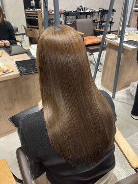 リンクミリ(Link mili) 【KAEDE】ブリーチ無しミルクティーベージュ/髪質改善