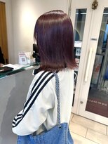 テトラ バイ ネオリーブ 横浜西口店(tetra by neolive)&nbsp;ブリーチなしワンカラー　ワインレッド