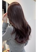 【ラベンダーブラウン&レイヤーカット】《福岡透明感カラー》