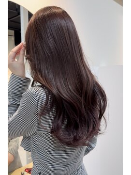 カラ フクオカ(Cara FUKUOKA) 【ラベンダーブラウン&レイヤーカット】《福岡透明感カラー》