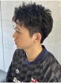 スパイキーショートツイストスパイラルパーマソフトツイスト眉毛