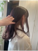 カシスピンク×インナーピンク/ピンクヘアー/秋色