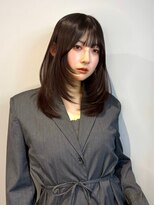 ラル 立川(lar)&nbsp;ミディアムレイヤーカット_メルティカラー似合わせカット