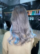 ラピス 渋谷本店(Lapis) ~シルバーグラデーションインナーブルーピンク~