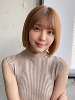 エトラ 渋谷店(etora)&nbsp;前髪 外ハネボブ ワイドバング イメチェン 美髪"