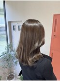ナチュラルグレージュ×髪質改善カラー