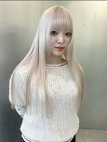 ペレ アネックス 大阪梅田茶屋町店(PELE ANNEX)&nbsp;ホワイトグレージュ/デジタルパーマ/フェザーパーマ/梅田