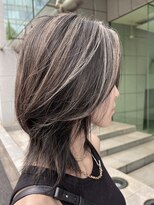 ウィルゴ(VIRGO) 40代50代60代白髪ぼかしハイライト×ミルクティーベージュ