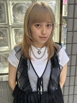 フェイス 石川町 (FACE)&nbsp;レイヤーカット×ベージュカラー/ハイトーン/ブリーチ