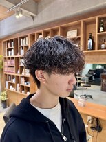 アトラクト バイ ラック 津田沼(Attract by LUCK)&nbsp;波巻き×ツイストスパイラルパーマ/メンズ/メンズパーマ