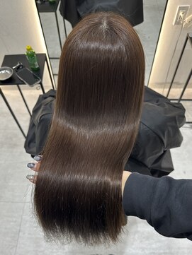 ジーナ 博多筑紫口(Zina) ミルクティブラウン×髪質改善トリートメント！【福田れん】