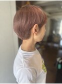ブリーチ活かし　ピンクベージュ