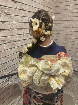 ヘアーメイク グレース 本店(HAIR MAKE GRACE) 成人式へ!人気のふわふわ編みおろし