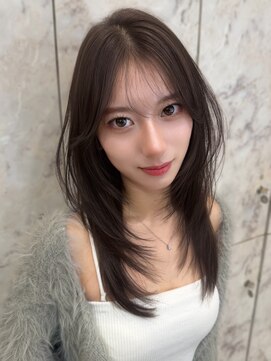 シーシンジュク 新宿南口(Sea shinjuku) 大人ガーリー×ダークアッシュ[似合わせカット/ミディアム]