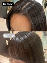 ザザ ZA/ZA 神楽坂 クロスパーマ 髪質改善前髪カット