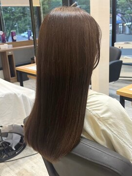 アトリエコア(Atelier Coa) 太白区ブリーチなしダブルカラー顔周りレイヤーカット髪質改善