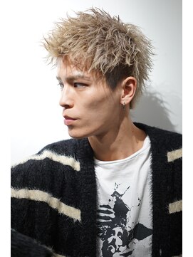 リップスヘアー 銀座(LIPPS hair) アップバング メンズパーマ