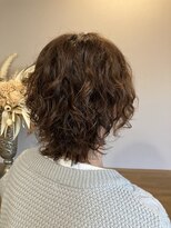 リポゾ(Riposo.)&nbsp;伸ばしかけマッシュウルフパーマ♪