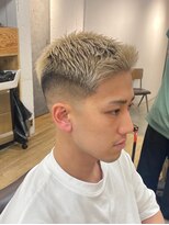 メゾンフォーメン 心斎橋店(Maison for men) ハイトーンカラー ベリーショート スキンフェード