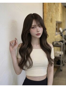 TMJ 熊本/アイロン不要◎レイヤーカット×艶が出るコテ巻き風パーマ