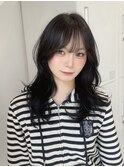 暗く透ける♪アッシュグレージュ/レイヤーカット
