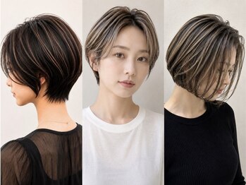 シエ バイ ケンジ 湘南台(sie by KENJE)の写真/上品なハイライトで白髪ぼかし、髪質改善で美しい髪色へ。新しい自分に出会う♪