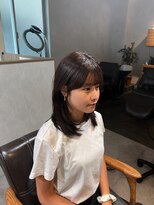 ベルプロッドバイアルター 千葉(bel. prod by aL-ter)&nbsp;ダークパープル/ナチュラルショート/夏のヘアアレンジ/千葉駅