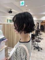 ビーヘアー 近鉄八尾店(Bee.hair)&nbsp;軽やかなウェーブショートボブ／近鉄八尾