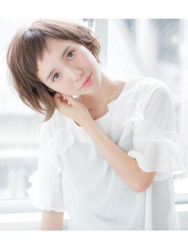 ハロン(HALON:) ミルクティベージュ×軽めショート　＊カジュアル女子◎＊