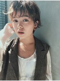 骨格補正小顔ショート×ゆるパーマ【Belle銀座】