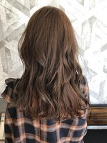 ヘアデザイン ファブロ(hair design FABRO.)&nbsp;◎ミルクティーブラウン×インナーオレンジ◎