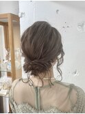 【ヘアセット RICCA 家田】ふわっとルーズシニヨン♪