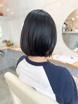 ドラマティックヘア(DRAMATIC HAIR) スクエアボブ×ブラントサイドバング
