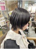 #黒髪#ボブルフ#ネビージュ#小顔#ワンレン