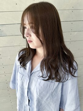 ルノン フィージュ(LUNON fieju) 透け感のあるセミロングスタイル/レイヤーカット/韓国