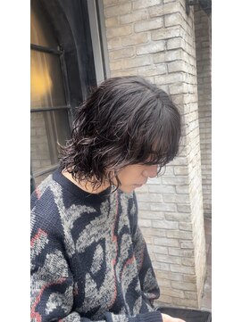 シャル 町田(shalu) ミディアムボブパーマ