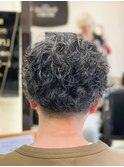 メンズグレイヘアパーマ