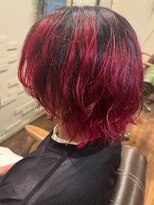 ミンティング(MINTing) 根黒を生かしたデザインカラー【ブリーチ/ボブヘア/恵比寿】