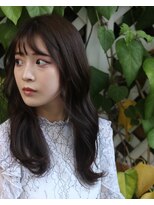 ポルコ(porco.)&nbsp;小顔前髪ワンカールレイヤーカット黒髪ネビージュボブルフ