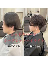 ザワン(The one)&nbsp;シャドウパーマ×シークレットハイライト