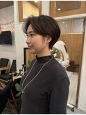 簡単スタイリングハンサムショート*ショートボブ*ショート